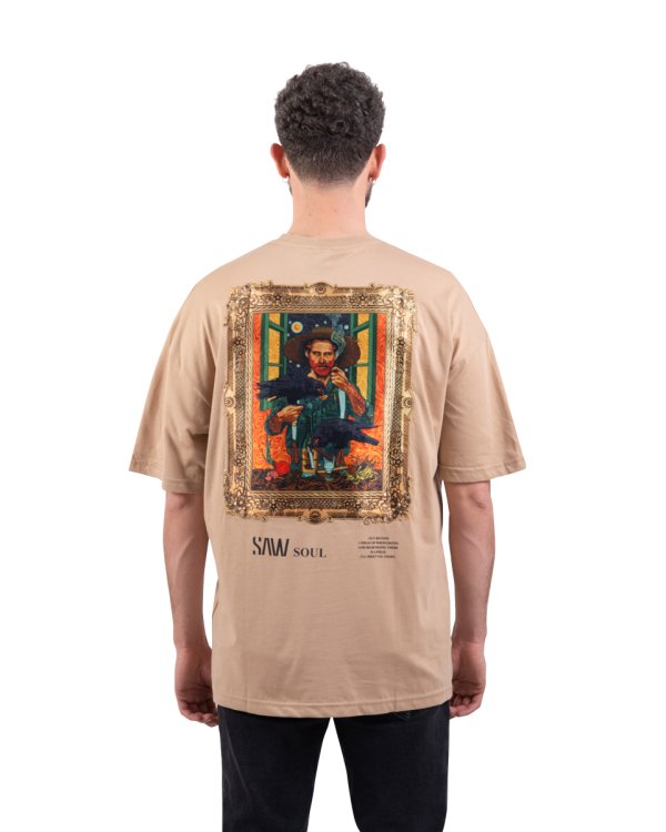 Van Gogh Temalı Oversize Tişört