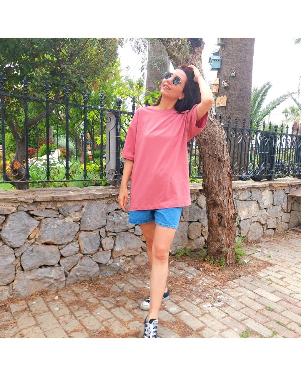 İYE'S  Pinky Unisex Oversize Tshirt