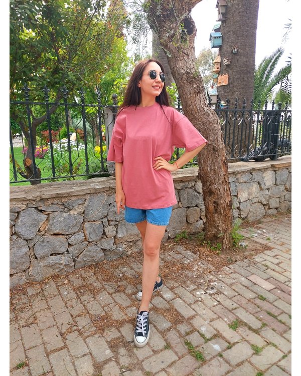 İYE'S  Pinky Unisex Oversize Tshirt