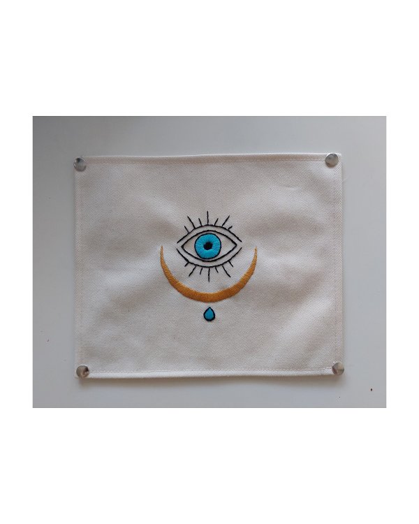 İYE'S Çıtçıtlı Göz Nakışlı Çanta Kapağı