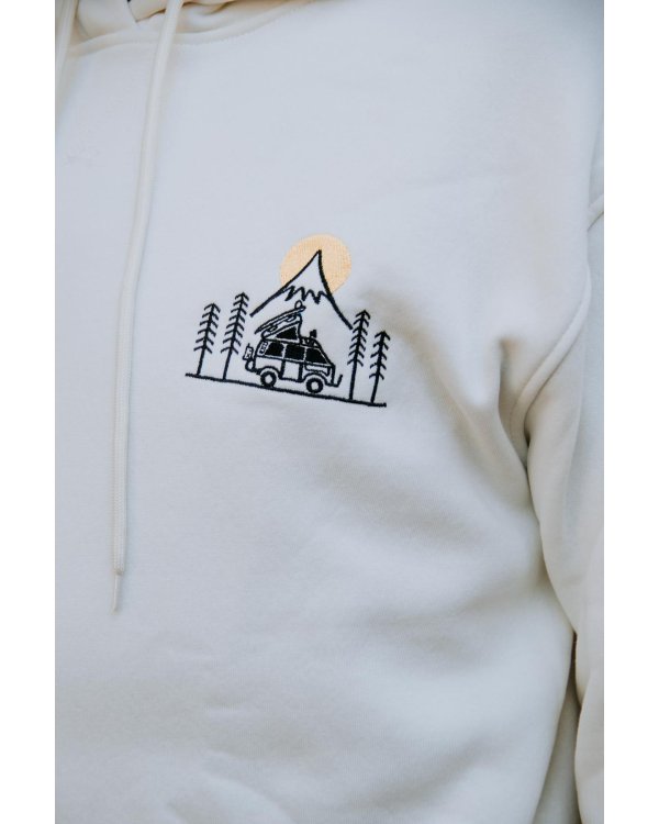 Şardonlu Camp Model Bisiklet Yaka Oversize Sweatshirt